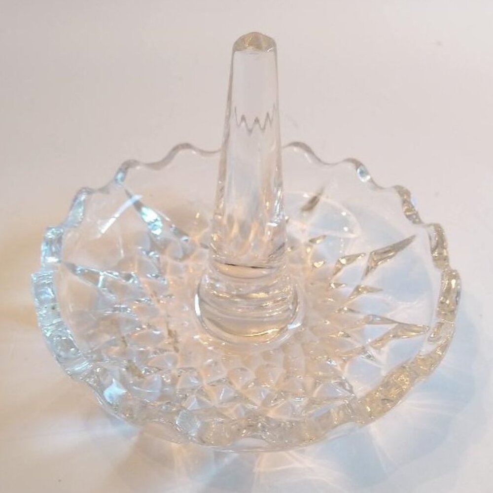Vintage Crystal Ring Dish Holder